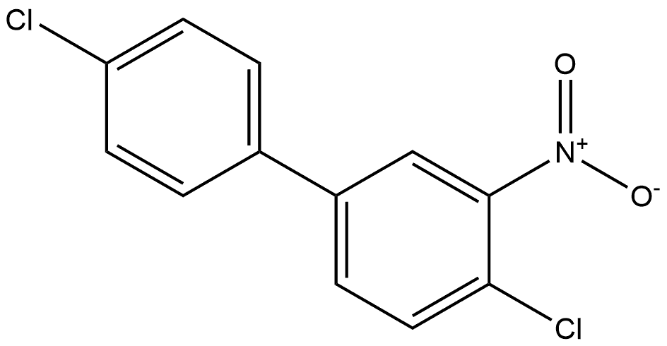 4,4'-dichloro-3-nitro-1,1'-biphenyl Structure