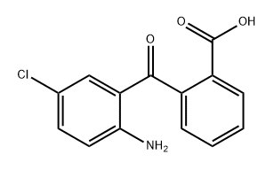 Benzoic acid, 2-(2-amino-5-chlorobenzoyl)- Struktur