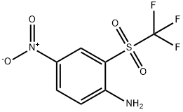 Benzenamine, 4-nitro-2-[(trifluoromethyl)sulfonyl]- Structure