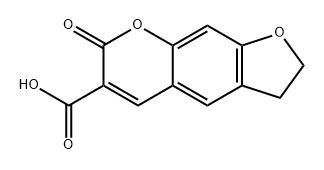 7H-Furo[3,2-g][1]benzopyran-6-carboxylic acid, 2,3-dihydro-7-oxo- Structure
