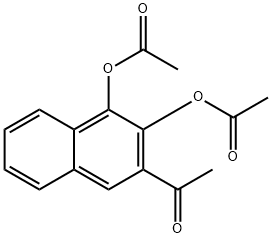 3-Acetylnaphthalene-1,2-diyl diacetate Struktur