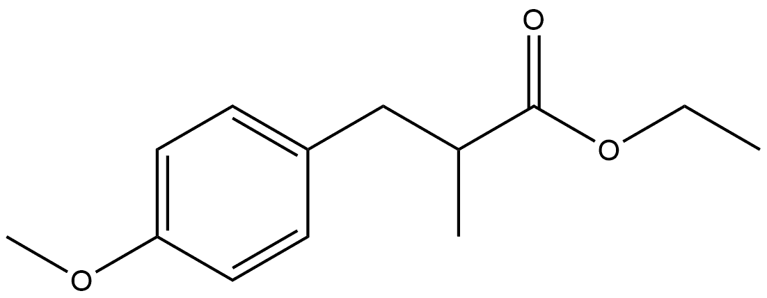 Benzenepropanoic acid, 4-methoxy-α-methyl-, ethyl ester Structure