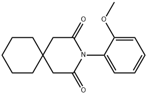 3-(2-Methoxyphenyl)-3-azaspiro[5.5]undecane-2,4-dione 结构式