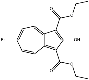 1,3-Azulenedicarboxylic acid, 6-bromo-2-hydroxy-, 1,3-diethyl ester Structure