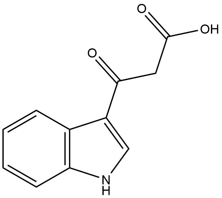 1H-Indole-3-propanoic acid, β-oxo- Structure