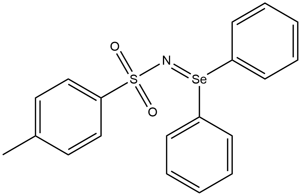 Benzenesulfonamide, N-(diphenyl-λ4-selanylidene)-4-methyl- Structure