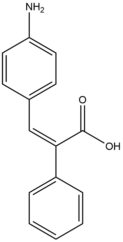 (2{Z})-3-(4-aminophenyl)-2-phenylacrylic acid Structure