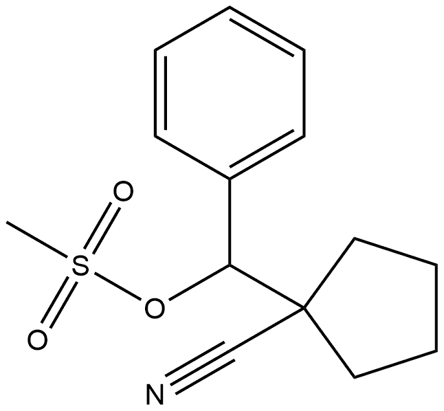 Cyclopentanecarbonitrile, 1-[[(methylsulfonyl)oxy]phenylmethyl]-