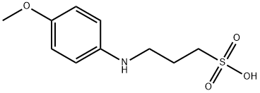 1-Propanesulfonic acid, 3-[(4-methoxyphenyl)amino]- Structure