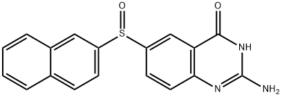 2-Amino-6-(naphthalen-2-ylsulfinyl)quinazolin-4(1H)-one Structure