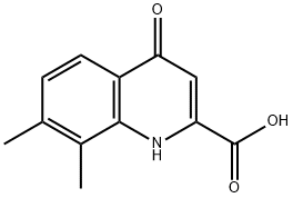 7,8-Dimethyl-4-oxo-1,4-dihydro-2-quinolinecarboxylic acid Structure