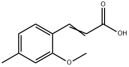 2-Propenoic acid, 3-(2-methoxy-4-methylphenyl)- 化学構造式