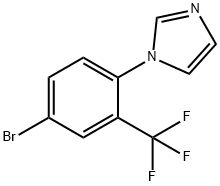 1H-Imidazole, 1-[4-bromo-2-(trifluoromethyl)phenyl]- Struktur