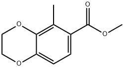 1,4-Benzodioxin-6-carboxylic acid, 2,3-dihydro-5-methyl-, methyl ester,530157-80-3,结构式