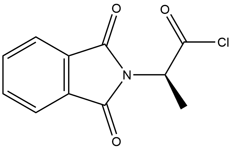 2H-Isoindole-2-acetyl chloride, 1,3-dihydro-α-methyl-1,3-dioxo-, (αR)- Struktur