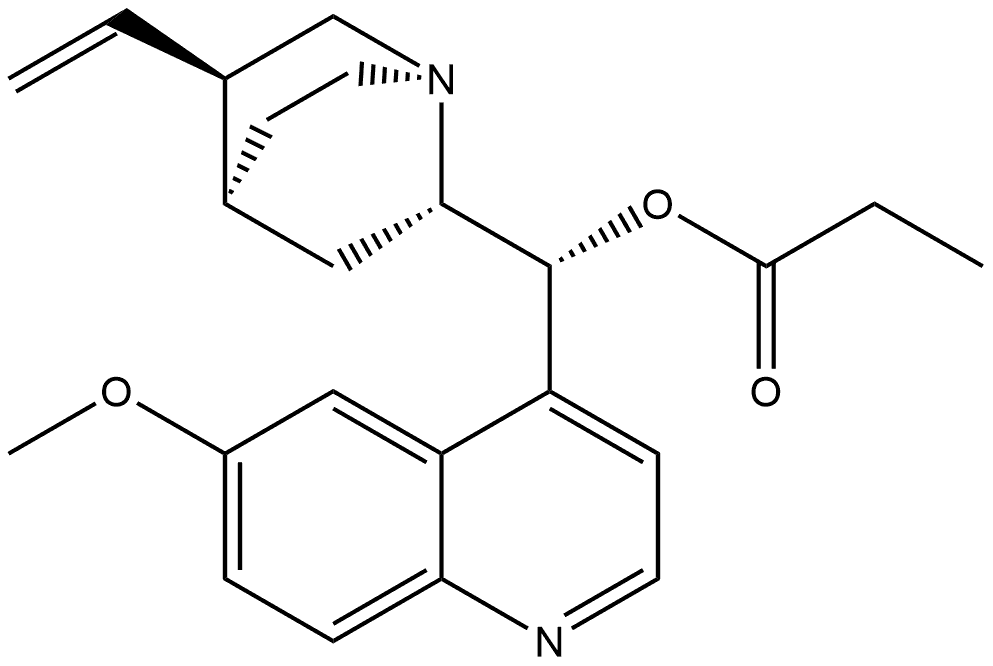 (9R)-6'-Methoxycinchonan-9-yl propionate,53135-08-3,结构式