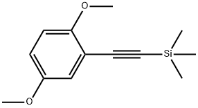 Benzene, 1,4-dimethoxy-2-[2-(trimethylsilyl)ethynyl]- 化学構造式