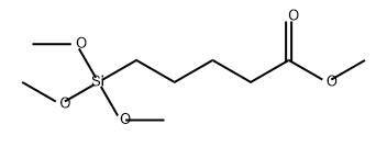 Pentanoic acid, 5-(trimethoxysilyl)-, methyl ester Struktur
