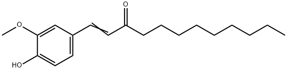 1-Dodecen-3-one, 1-(4-hydroxy-3-methoxyphenyl)-,53172-12-6,结构式