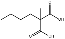 Propanedioic acid, 2-butyl-2-methyl- Structure