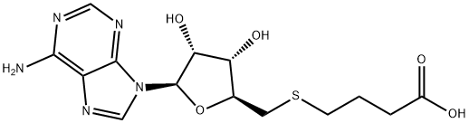 Adenosine, 5'-S-(3-carboxypropyl)-5'-thio- Struktur