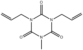 1,3,5-Triazine-2,4,6(1H,3H,5H)-trione, 1-methyl-3,5-di-2-propen-1-yl- Struktur