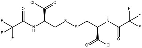 Propanoyl chloride, 3,3'-dithiobis[2-[(trifluoroacetyl)amino]-, [R-(R*,R*)]- (9CI) 化学構造式