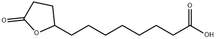 2-Furanoctanoic acid, tetrahydro-5-oxo- Structure
