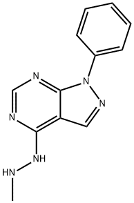 4-(2-Methylhydrazinyl)-1-phenyl-1H-pyrazolo[3,4-d]pyrimidine Structure