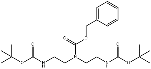 N1-CBZ-N2-BOC-N1-[2-(BOC-氨基)乙基]-1,2-乙二胺,533903-25-2,结构式