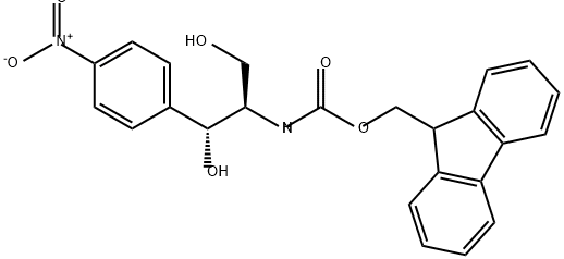 Carbamic acid, N-[(1R,2R)-2-hydroxy-1-(hydroxymethyl)-2-(4-nitrophenyl)ethyl]-, 9H-fluoren-9-ylmethyl ester,533914-87-3,结构式