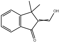 1H-Inden-1-one, 2,3-dihydro-2-(hydroxymethylene)-3,3-dimethyl-,53395-02-1,结构式