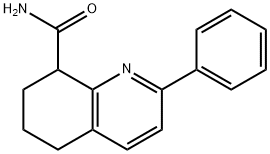 2-Phenyl-5,6,7,8-tetrahydroquinoline-8-carboxamide 化学構造式