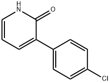 2(1H)-Pyridinone, 3-(4-chlorophenyl)- 结构式