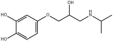 1,2-Benzenediol, 4-[2-hydroxy-3-[(1-methylethyl)amino]propoxy]- Structure