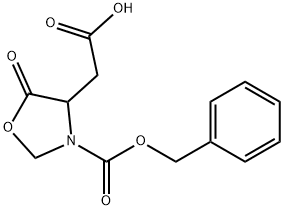 4-Oxazolidineacetic acid, 5-oxo-3-[(phenylmethoxy)carbonyl]- Structure