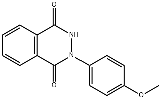 2-(4-甲氧基苯基)-2,3-二氢-1,4-酞嗪二酮, 53638-98-5, 结构式