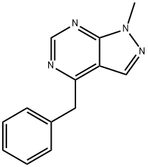 4-Benzyl-1-methyl-1H-pyrazolo[3,4-d]pyrimidine Struktur