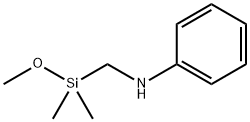 N-((Methoxydimethylsilyl)methyl)aniline Struktur