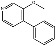 Pyridine, 3-methoxy-4-phenyl-,53698-50-3,结构式