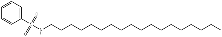 Benzenesulfonamide, N-octadecyl- Structure
