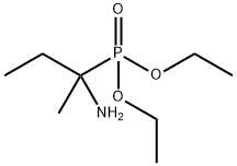Phosphonic acid, P-(1-amino-1-methylpropyl)-, diethyl ester Struktur