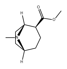 8-Azabicyclo[3.2.1]octane-2-carboxylic acid, 8-methyl-, methyl ester, (1R,2S,5R)- Structure