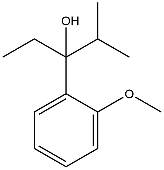 α-Ethyl-2-methoxy-α-(1-methylethyl)benzenemethanol Structure
