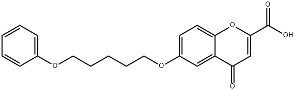 4-Oxo-6-((5-phenoxypentyl)oxy)-4H-chromene-2-carboxylic acid Structure