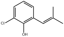Phenol, 2-chloro-6-(2-methyl-1-propen-1-yl)- Structure