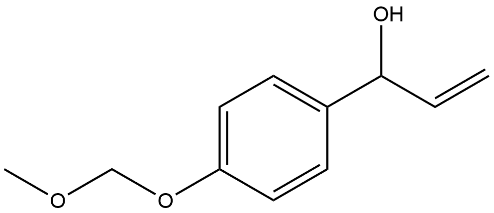 α-Ethenyl-4-(methoxymethoxy)benzenemethanol Structure