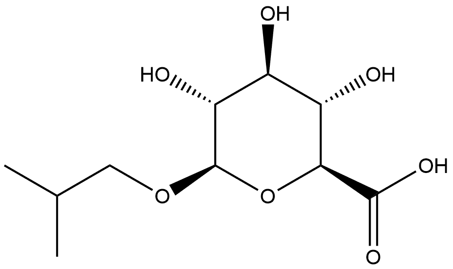 Β-D-葡萄糖醛酸异丁酯, 5391-15-1, 结构式