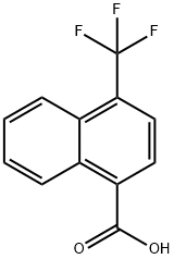 1-Naphthalenecarboxylic acid, 4-(trifluoromethyl)- Structure
