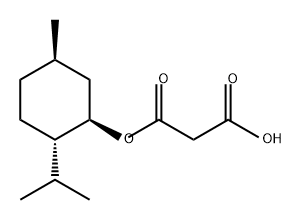 Propanedioic acid, 1-[(1R,2S,5R)-5-methyl-2-(1-methylethyl)cyclohexyl] ester 结构式